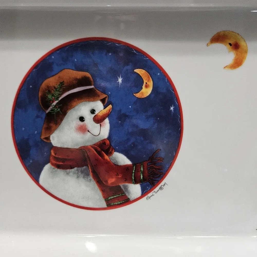 Snowman Rectangular Baking‎ Dish 12